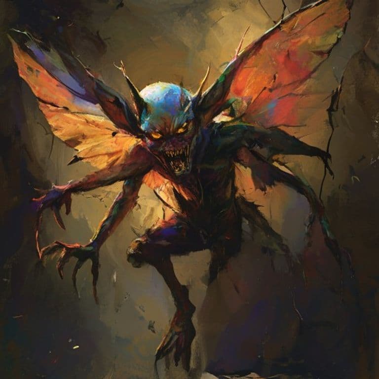 Corrupted Pixie — fantasy monster illustration