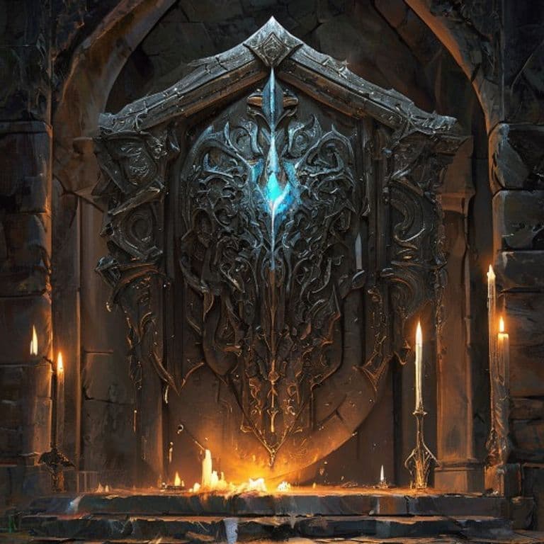Animated Shield — fantasy item illustration