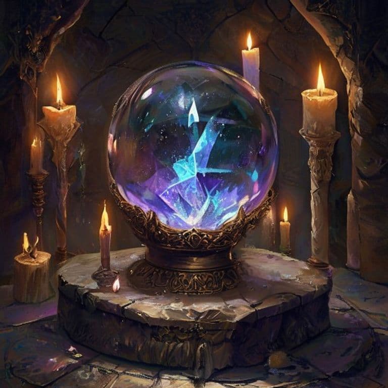 Crystal Ball — fantasy item illustration. Crystal Ball is a magic item (wondrous item) of very rare or legendary rarity.