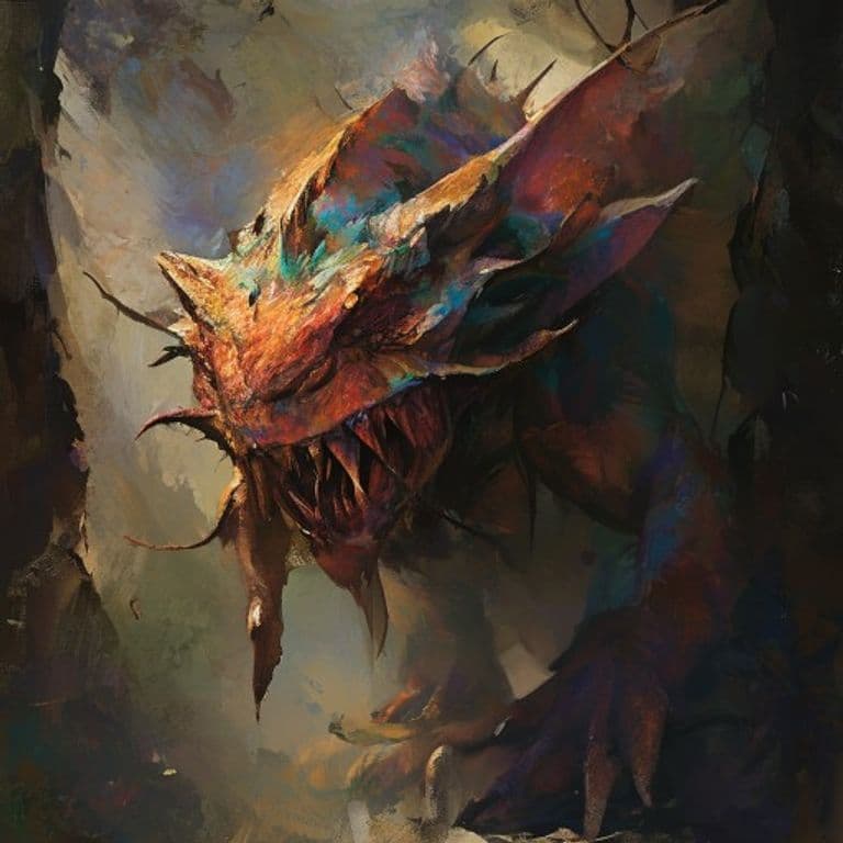 Hebi-Doku — fantasy monster illustration