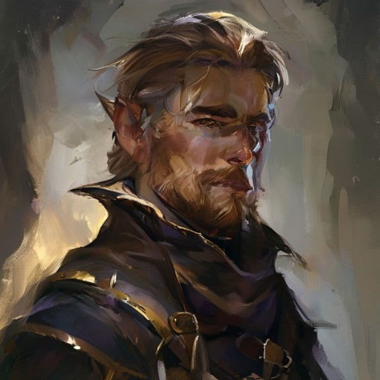 Human — fantasy race character portrait. Human is a playable race (size.