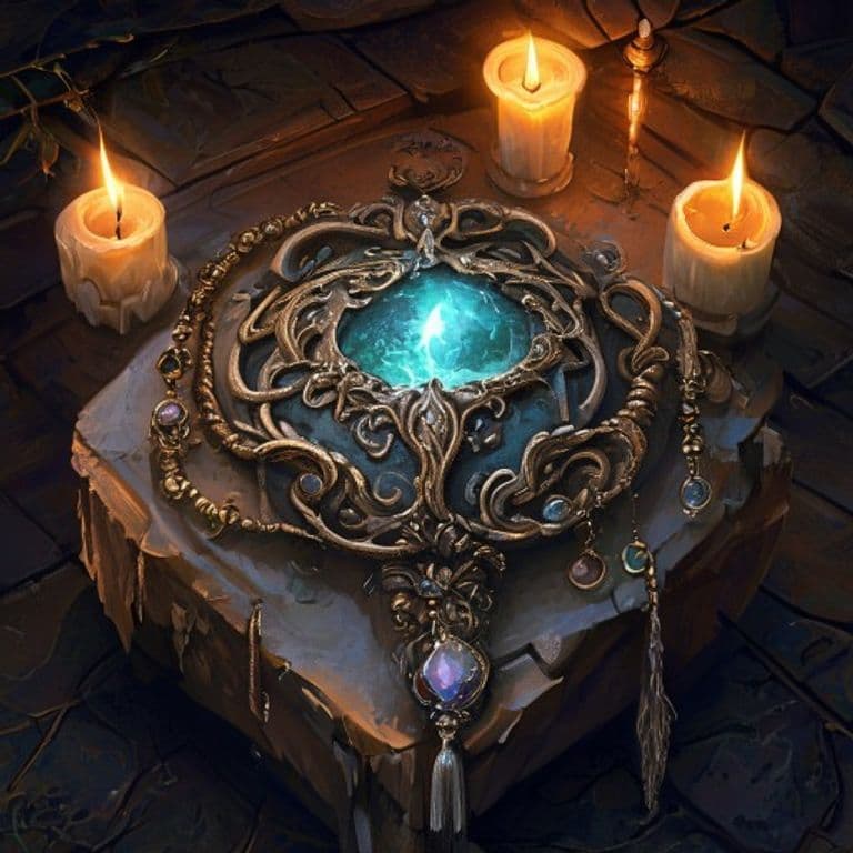 Sea Witch’s Amulet — fantasy item illustration