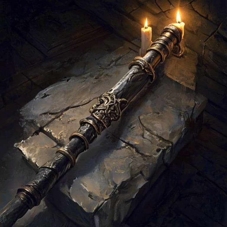 Rod of Conveyance — fantasy item illustration