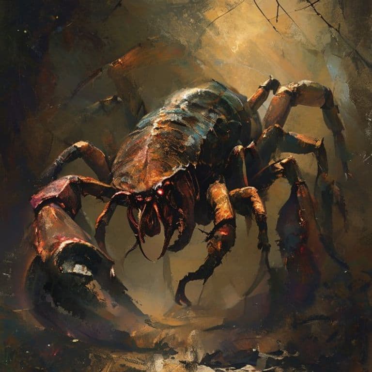 Giant Scorpion — fantasy monster illustration. Giant Scorpion is a large beast (Challenge Rating 3).