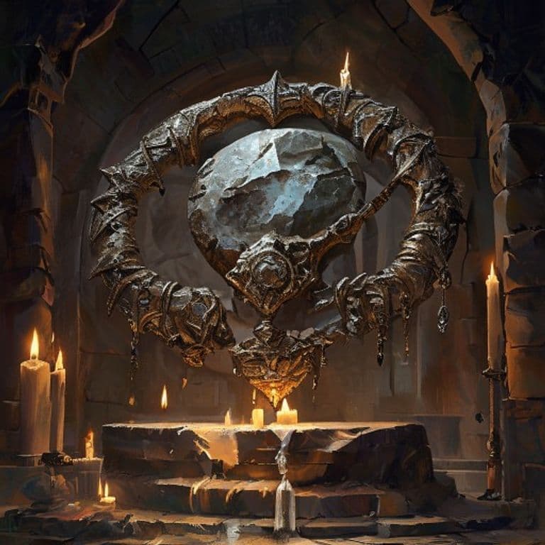 Giantstrike Cestus — fantasy item illustration