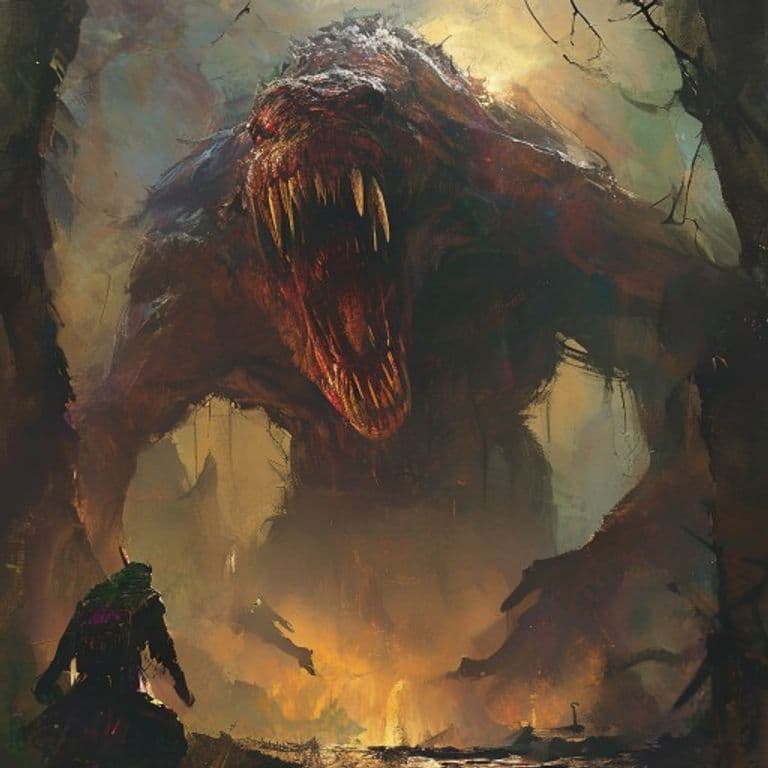Abaasy — fantasy monster illustration