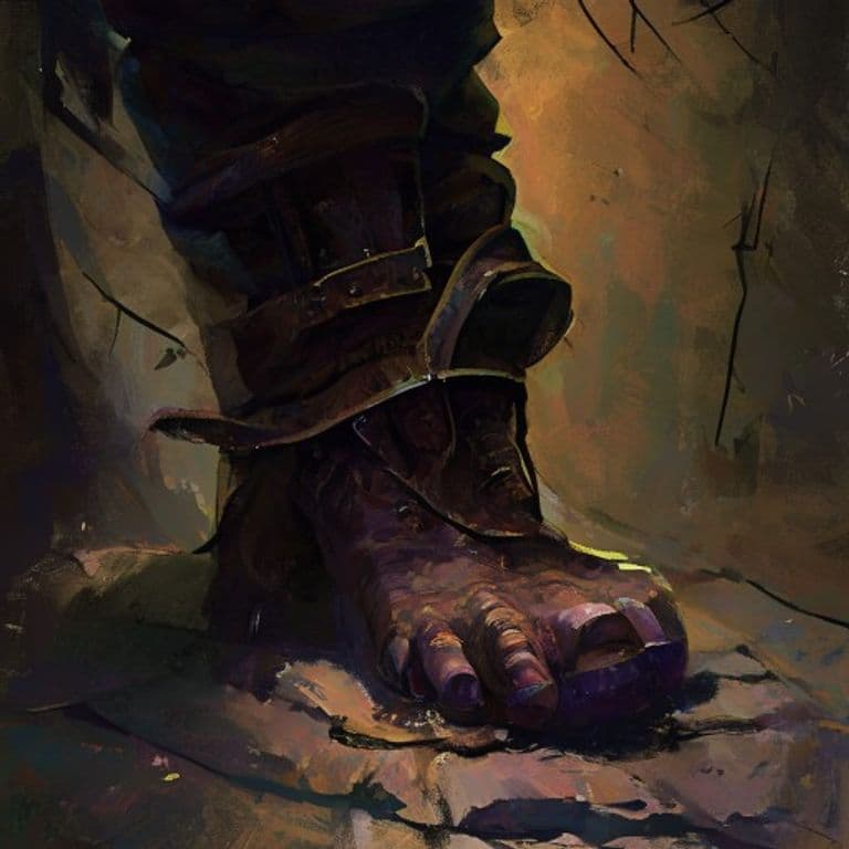 Boot Grabber — fantasy monster illustration. Boot Grabber is a small aberration (Challenge Rating 1/2).