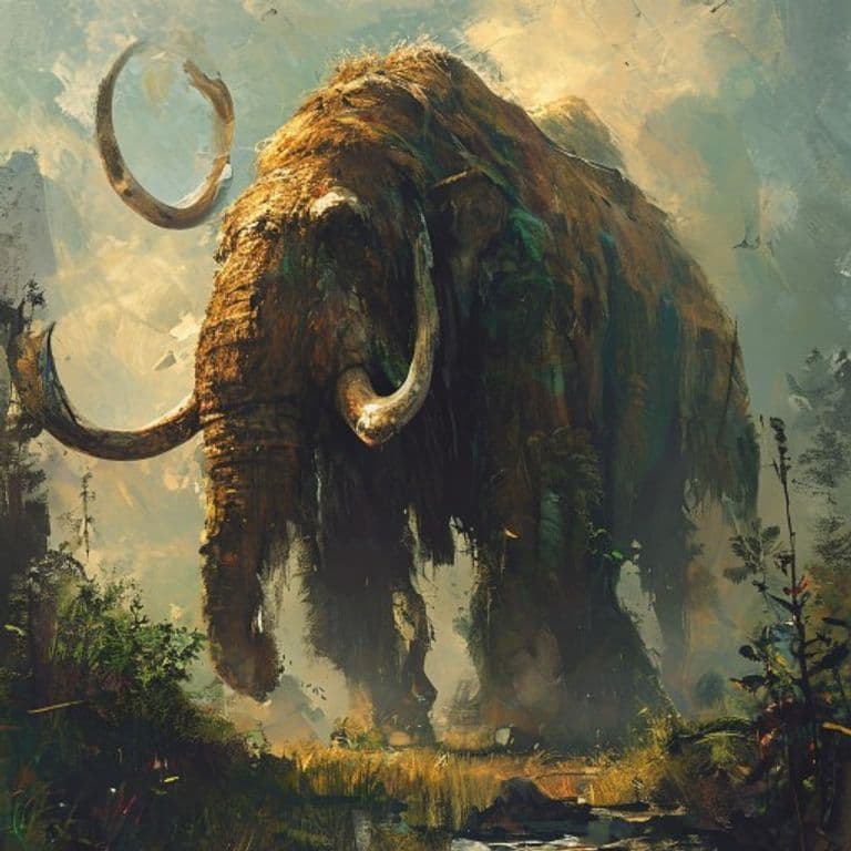 Peat Mammoth — fantasy monster illustration. Peat Mammoth is a huge plant (Challenge Rating 10).