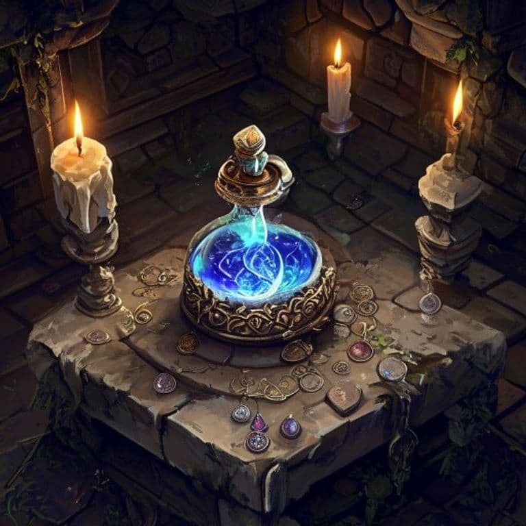 Maiden's Tears — fantasy item illustration