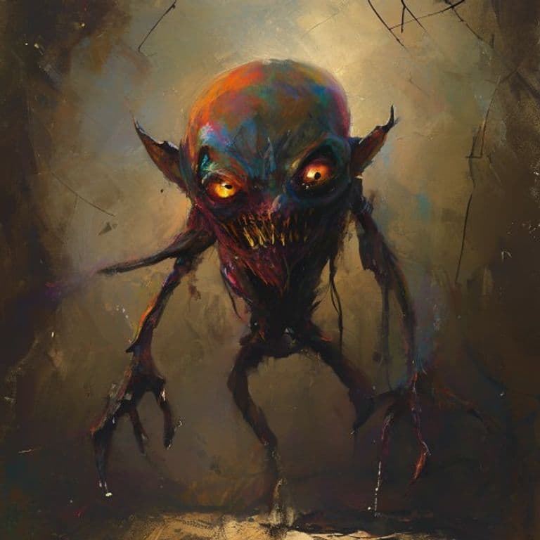 Homunculus — fantasy monster illustration. Homunculus is a tiny construct (Challenge Rating 1).