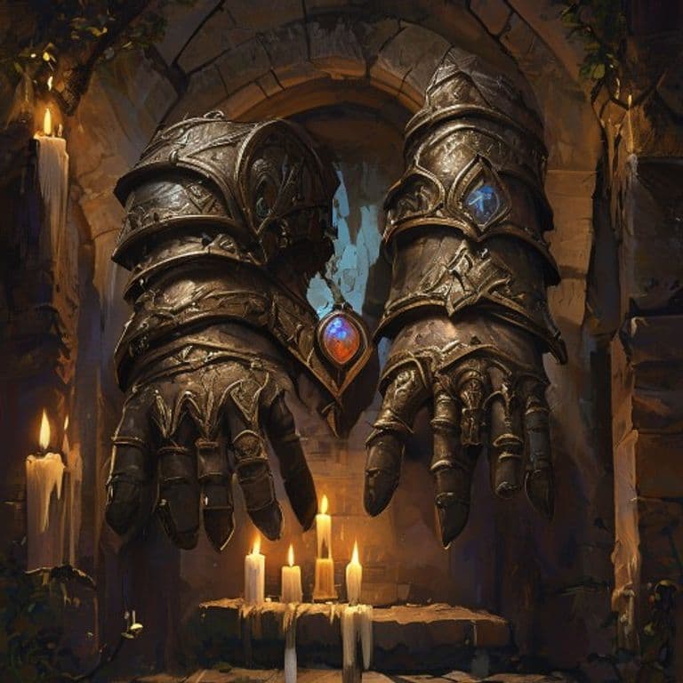 Gauntlets of Ogre Power — fantasy item illustration