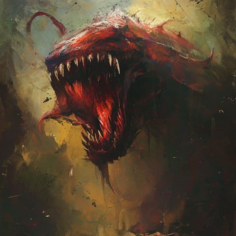 Droth — fantasy monster illustration. Droth is a huge aberration (Challenge Rating 12).