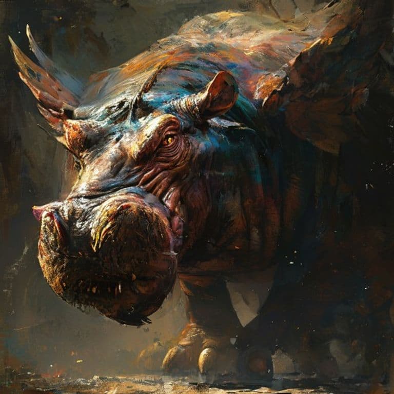 Hippogriff — fantasy monster illustration
