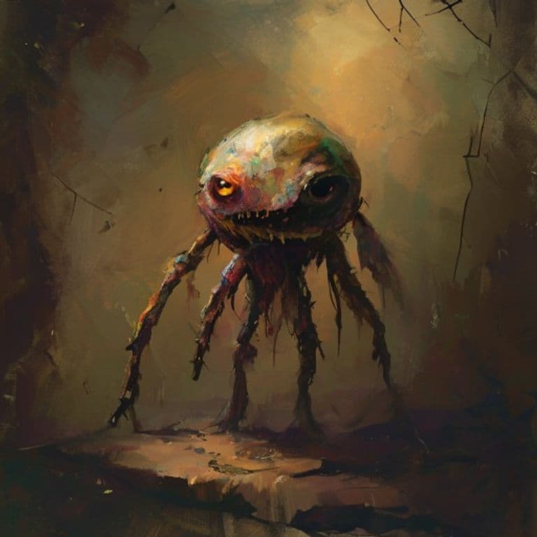Living Wick — fantasy monster illustration. Living Wick is a small construct (Challenge Rating 1/4).