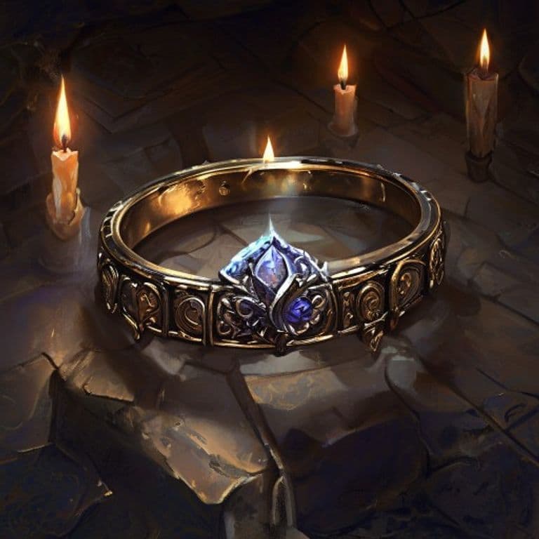 Umbral Band — fantasy item illustration