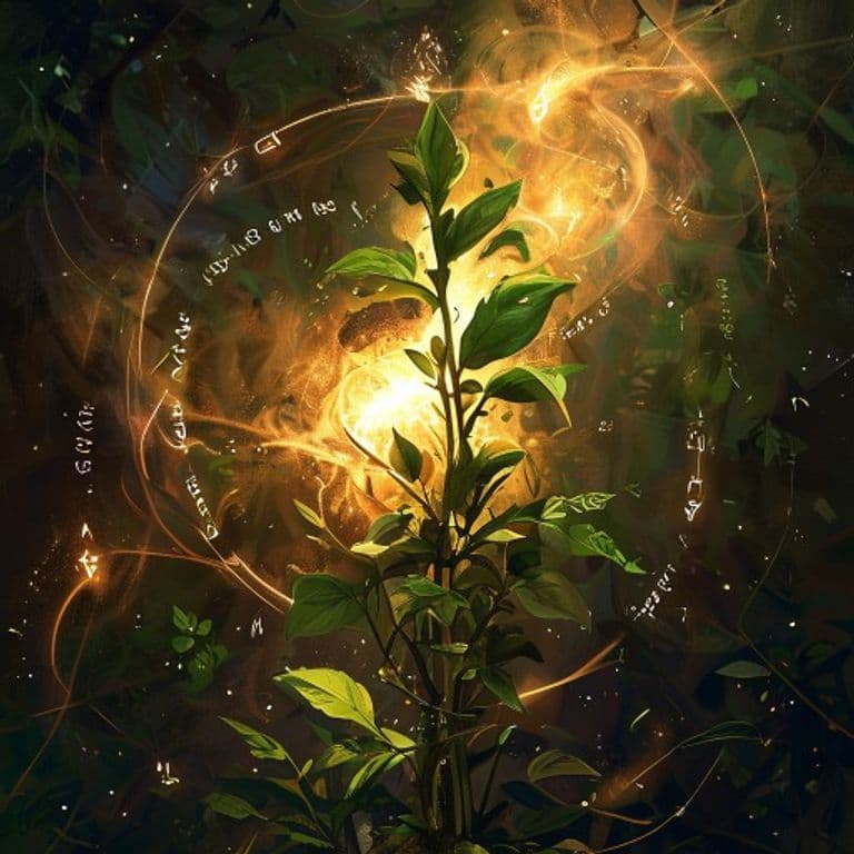 Plant Growth — fantasy spell effect illustration. Plant Growth is a 3rd-level transmutation available to Bard, Druid.
