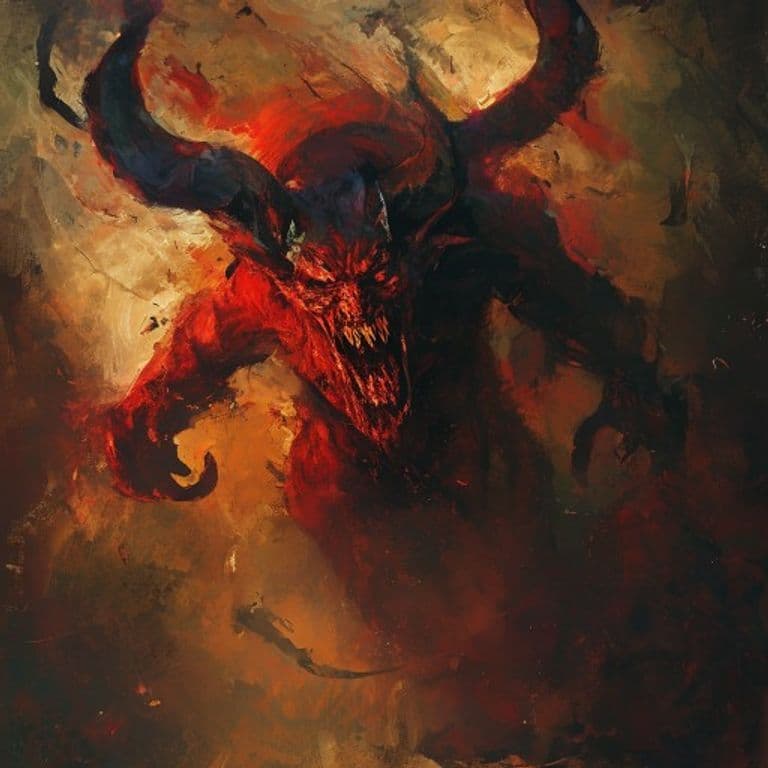 Devil, Maelstrom — fantasy monster illustration