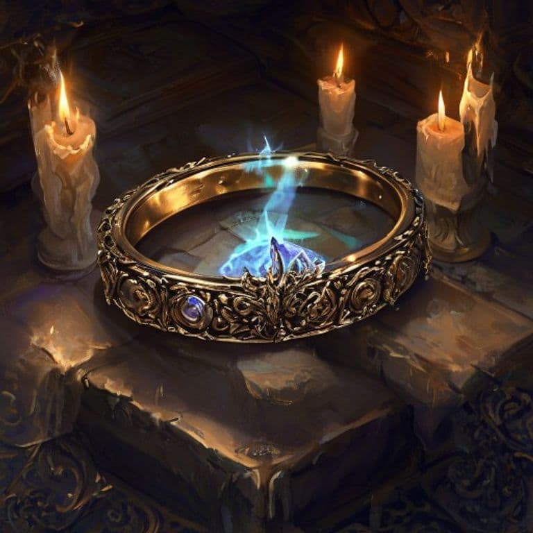 Ring of Regeneration — fantasy item illustration
