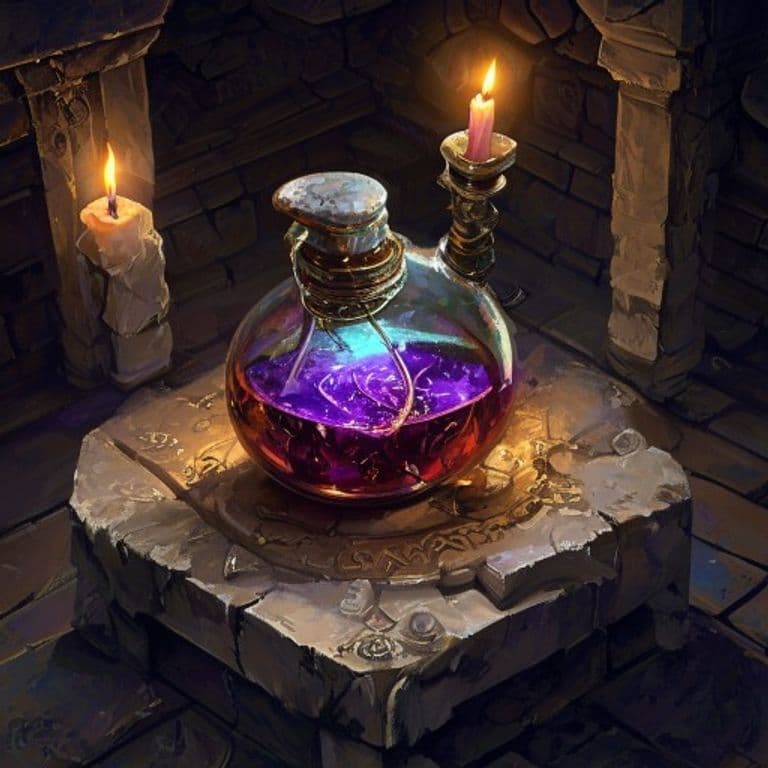Hardening Polish — fantasy item illustration