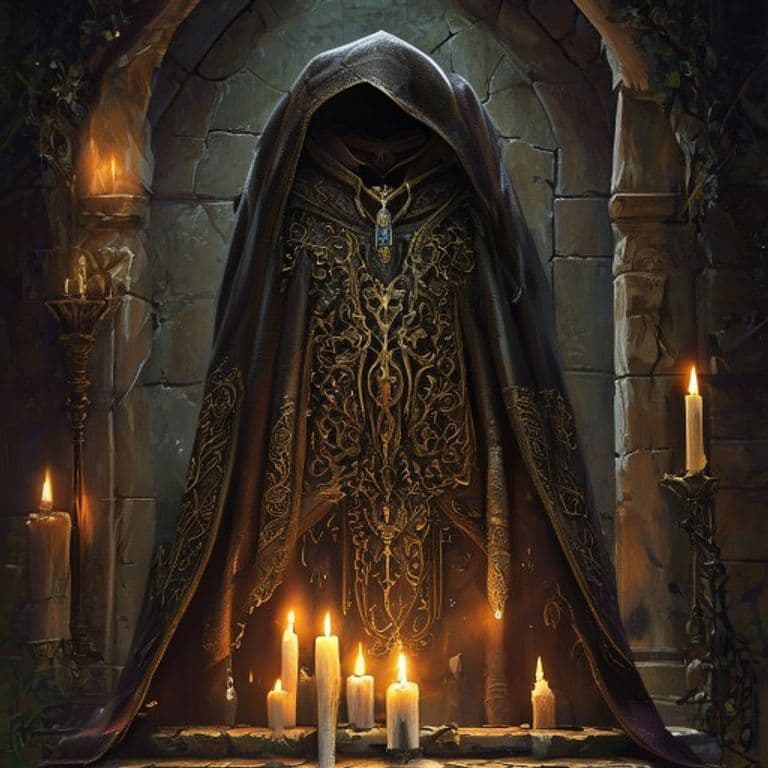 Cloak of the Rat — fantasy item illustration. Cloak of the Rat is a magic item (wondrous item) of rare rarity.