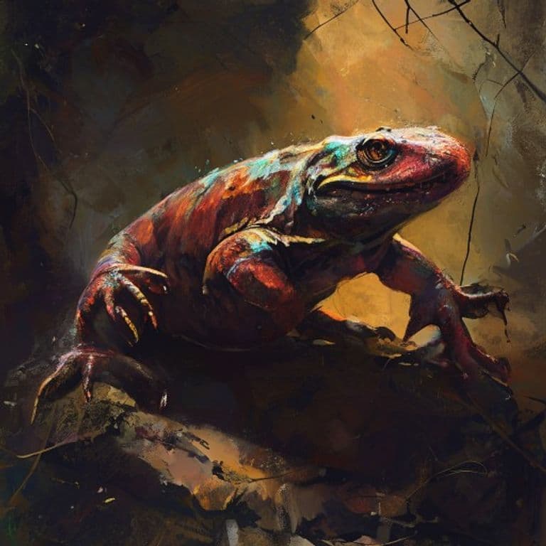 Rock Salamander — fantasy monster illustration