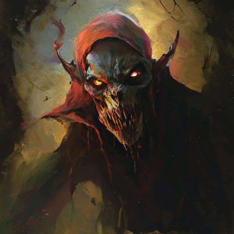 Demilich — fantasy monster illustration