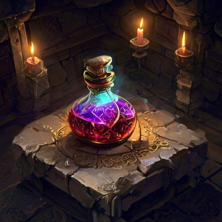 Philter of Luck — fantasy item illustration