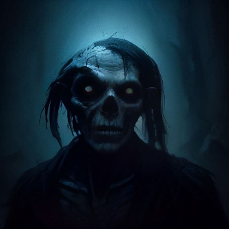Ghoul — fantasy monster illustration. Ghoul is a medium undead (Challenge Rating 1).
