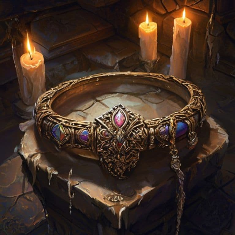 Selket's Bracer — fantasy item illustration