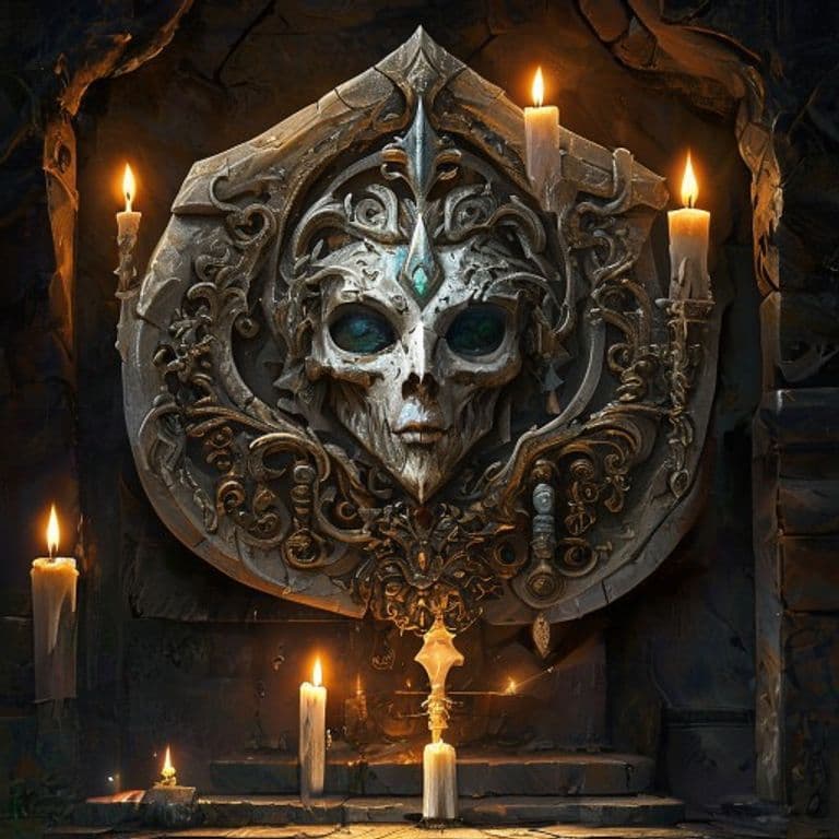 Commander's Visage — fantasy item illustration. Commander's Visage is a magic item (wondrous item) of very rare rarity.