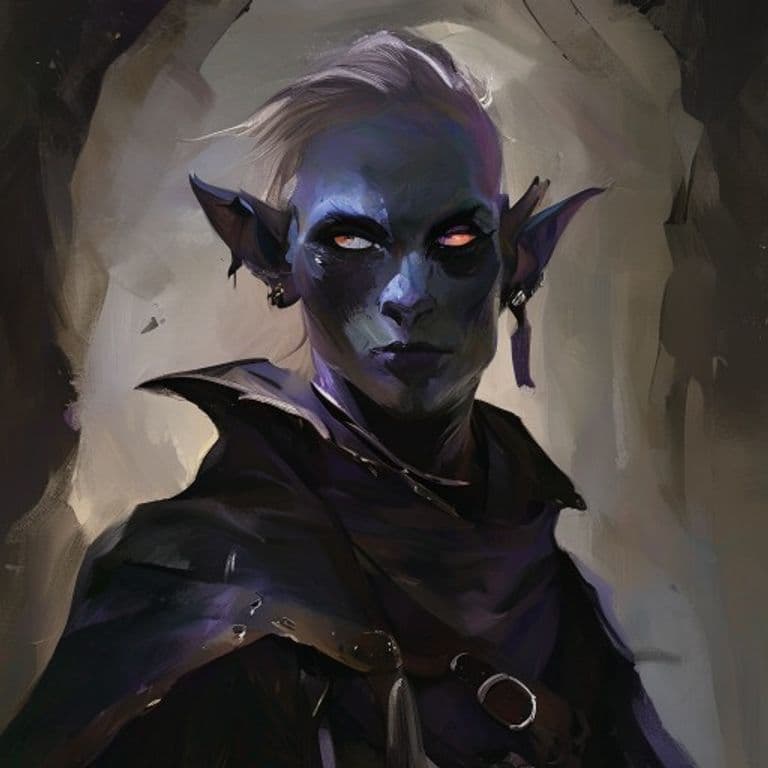 Drow — fantasy race character portrait