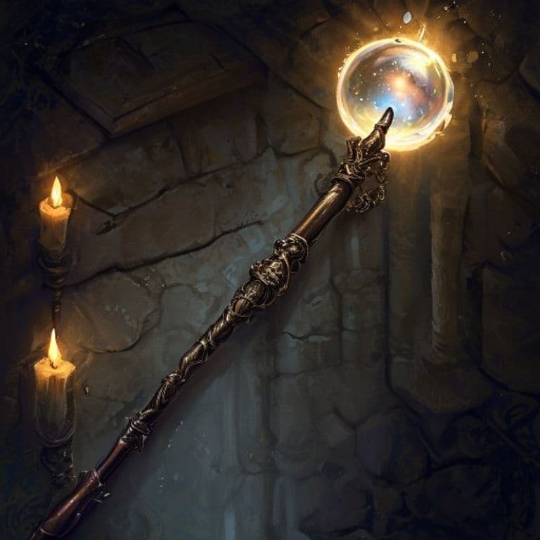 Bubble Wand — fantasy item illustration