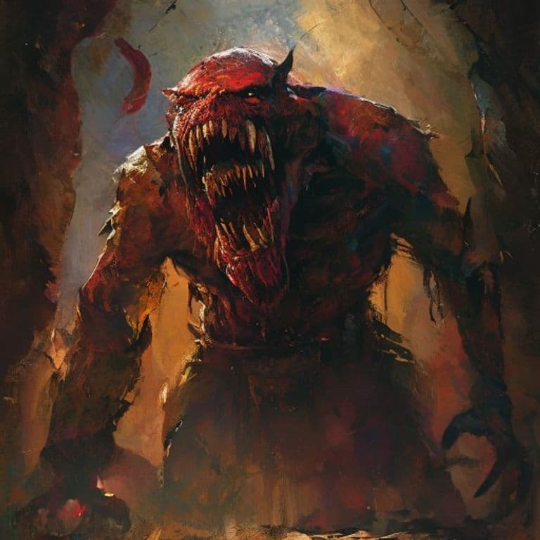 Pit Fiend General — fantasy monster illustration
