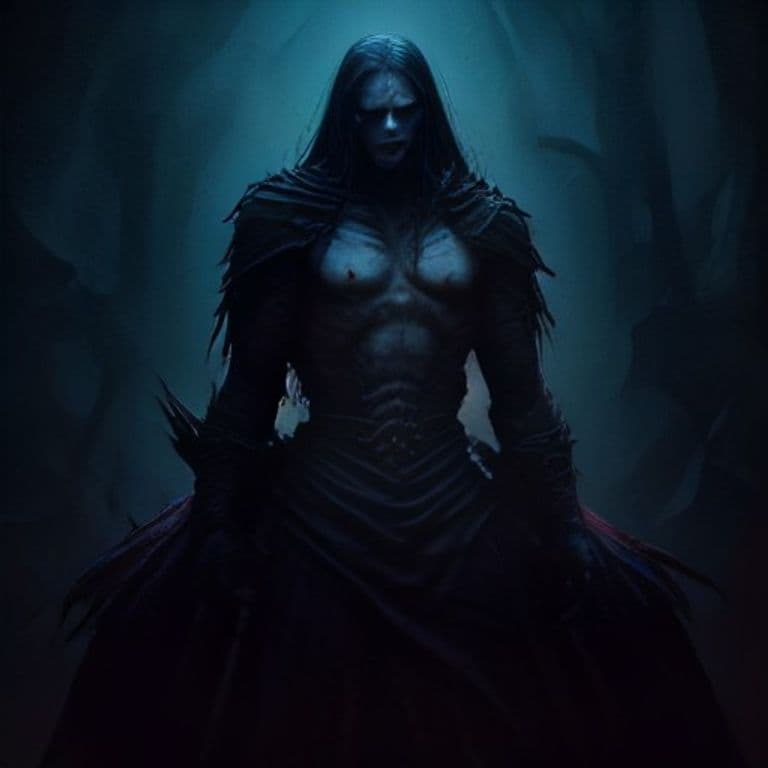 Vampiric Vanguard — fantasy monster illustration. Vampiric Vanguard is a medium undead (Challenge Rating 7).