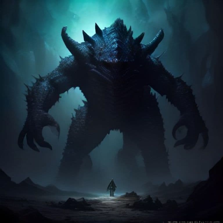 Spawn of Hriggala — fantasy monster illustration. Spawn of Hriggala is a huge fiend (Challenge Rating 10).