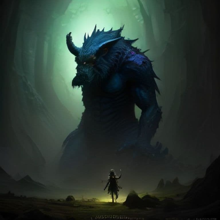 Faerie Eater Troll — fantasy monster illustration. Faerie Eater Troll is a large giant (Challenge Rating 6).