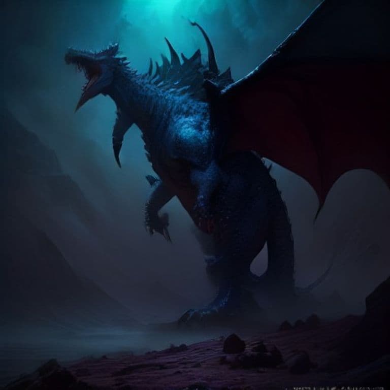Ankou Soul Seeker — fantasy monster illustration. Ankou Soul Seeker is a large dragon (Challenge Rating 8).