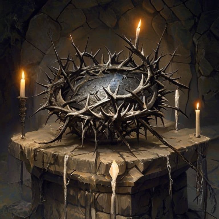 Cap of Thorns — fantasy item illustration. Cap of Thorns is a magic item (wondrous item) of very rare rarity.