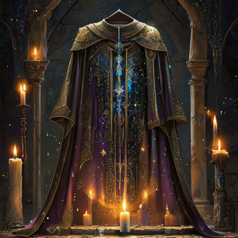 Robe of Stars — fantasy item illustration