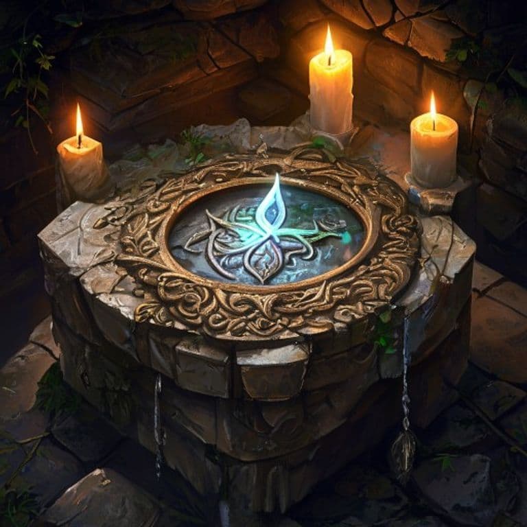 River Token — fantasy item illustration