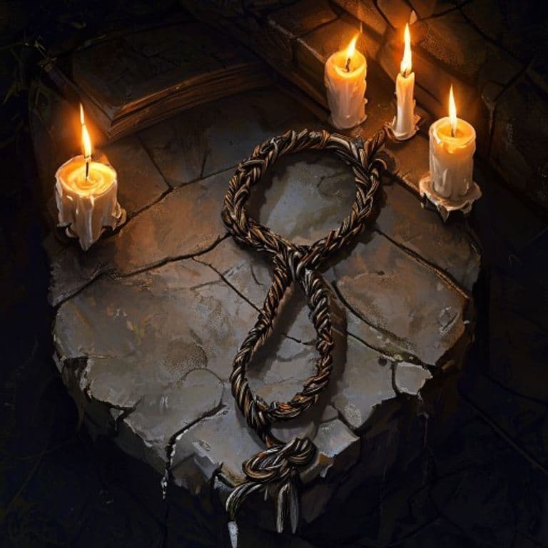 Braid Whip Clasp — fantasy item illustration. Braid Whip Clasp is a magic item (wondrous item) of uncommon rarity.