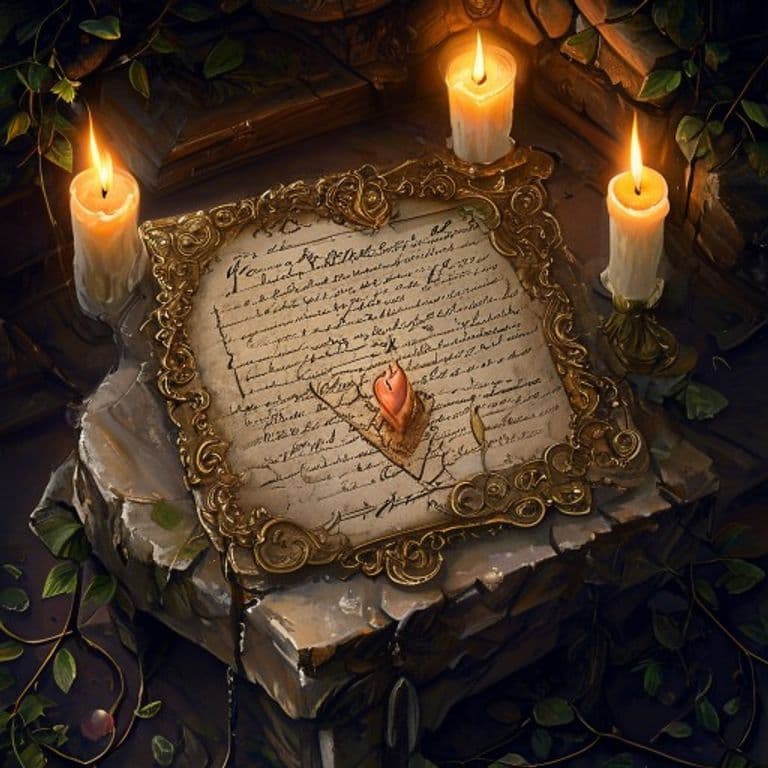 Faerie Love Letter — fantasy item illustration