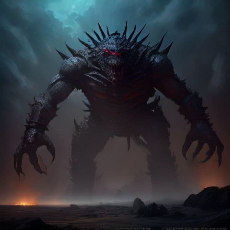 Clockwork Myrmidon — fantasy monster illustration. Clockwork Myrmidon is a large construct (Challenge Rating 6).