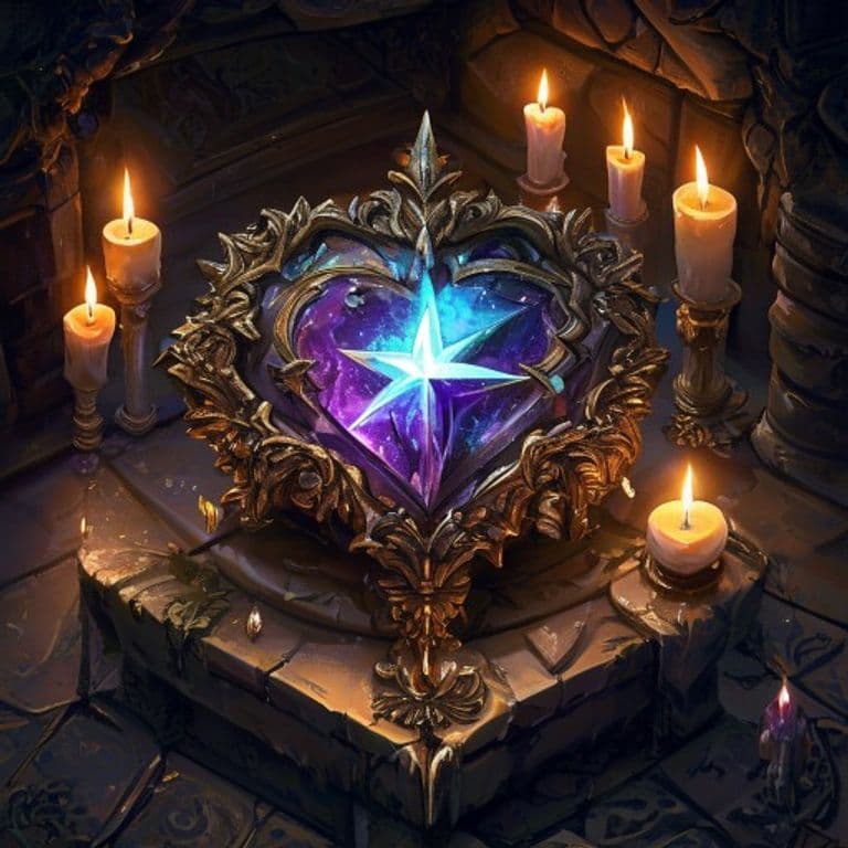 Star Heart — fantasy item illustration