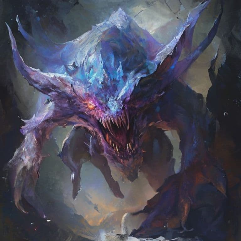 Ice Mephit — fantasy monster illustration