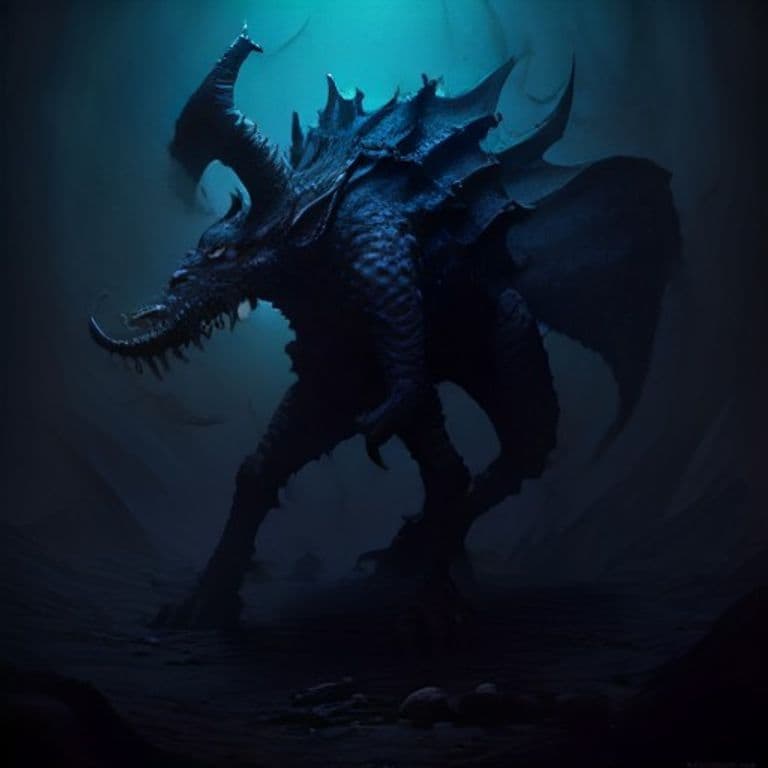 Lemure — fantasy monster illustration. Lemure is a medium fiend (Challenge Rating 1/8).