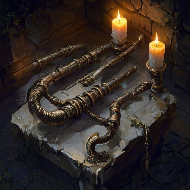 Pipes of Haunting — fantasy item illustration