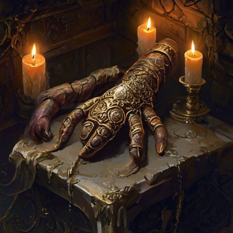Monkey's Paw of Fortune — fantasy item illustration