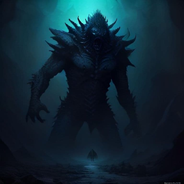 Aboleth, Nihilith — fantasy monster illustration