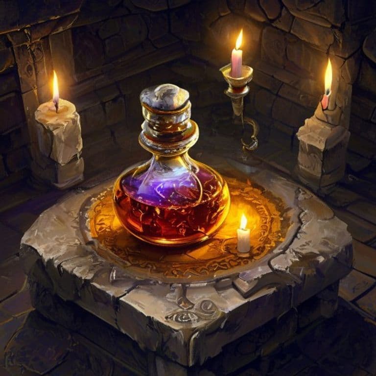 Oil of Cosmetic Enhancement — fantasy item illustration